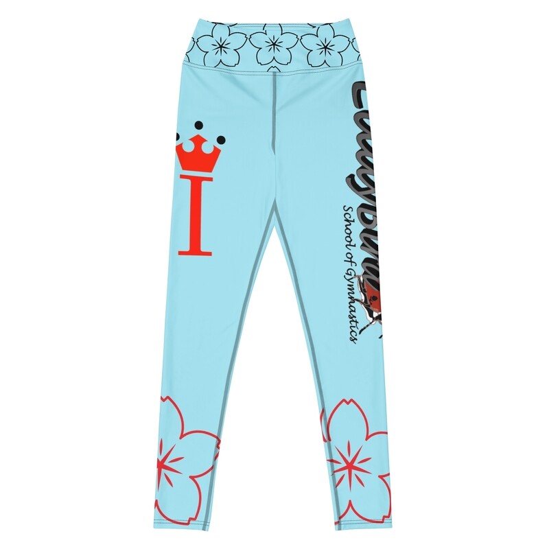 ZISI LSG FLORA Leggings outline flower BLUE/RED/BLACK