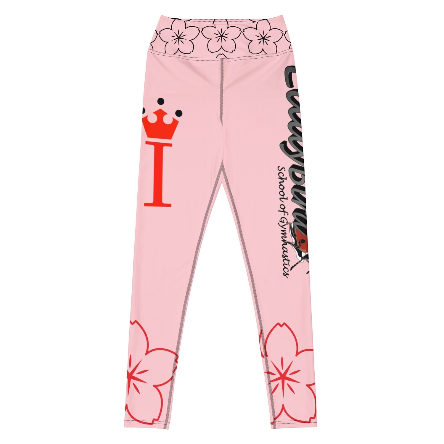 ZISI LSG FLORA Leggings outline flower PINK/RED/BLACK