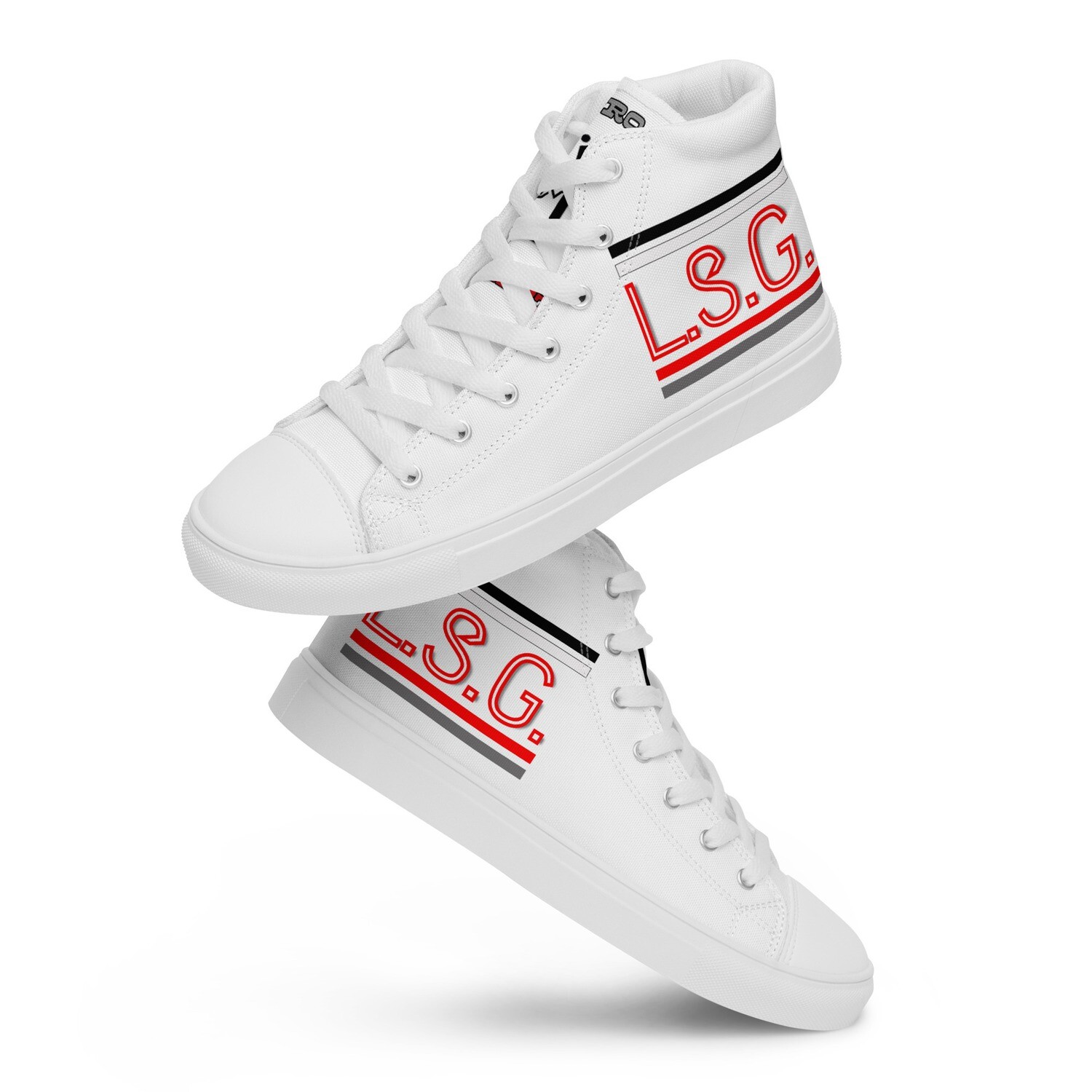 L.S.G. ZISI PRO-ATHLETE WHITE Women’s high top canvas shoes