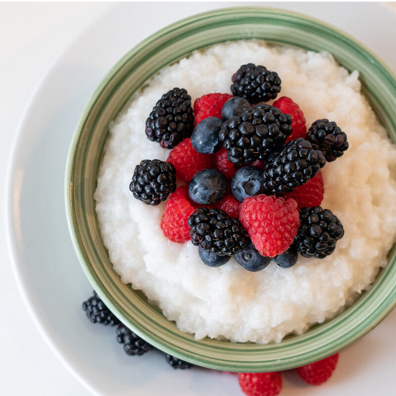 Congee &amp; Fresh Berries
