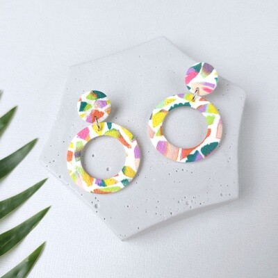 Large hoop earrings