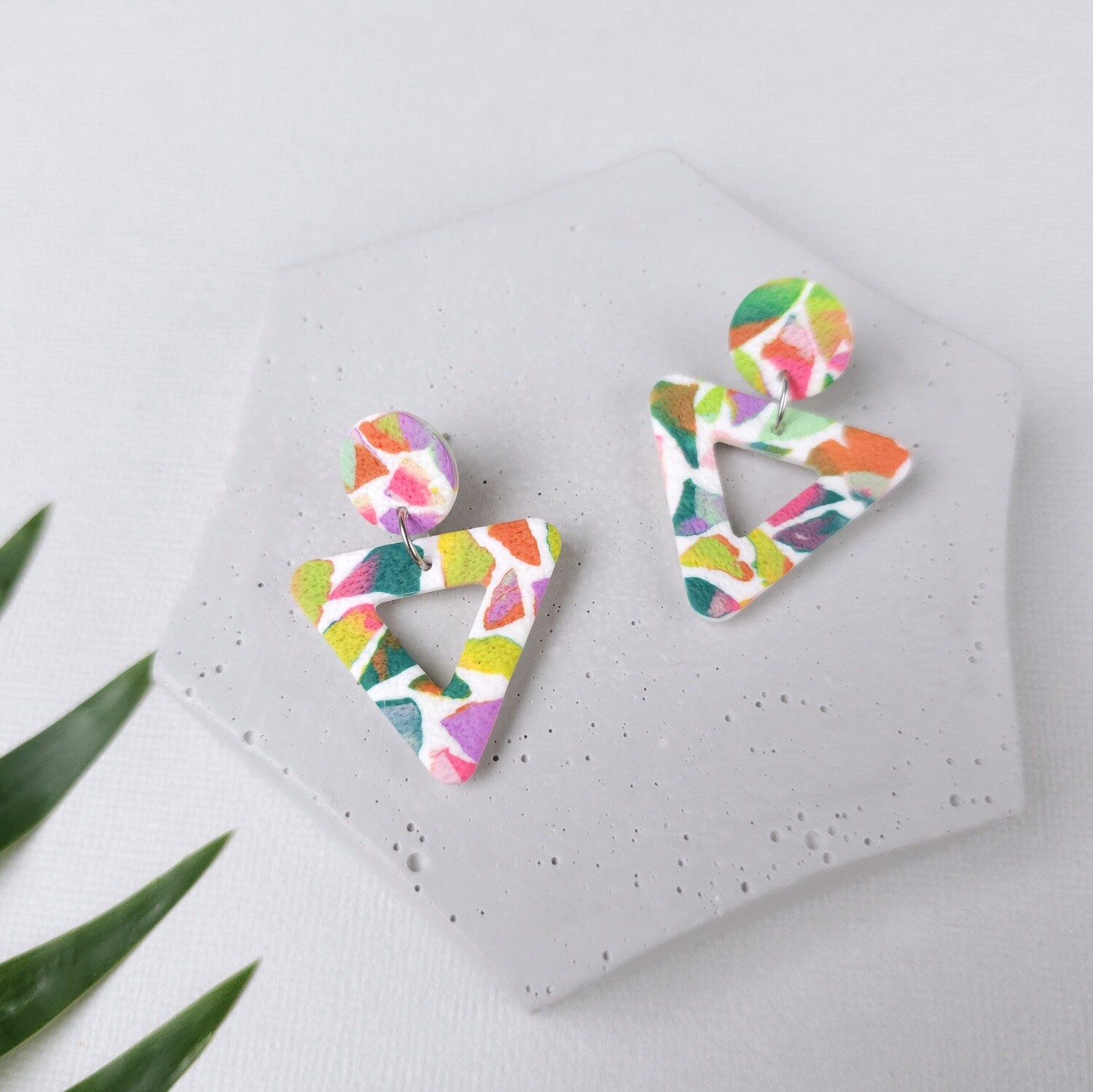 Cute triangle earrings