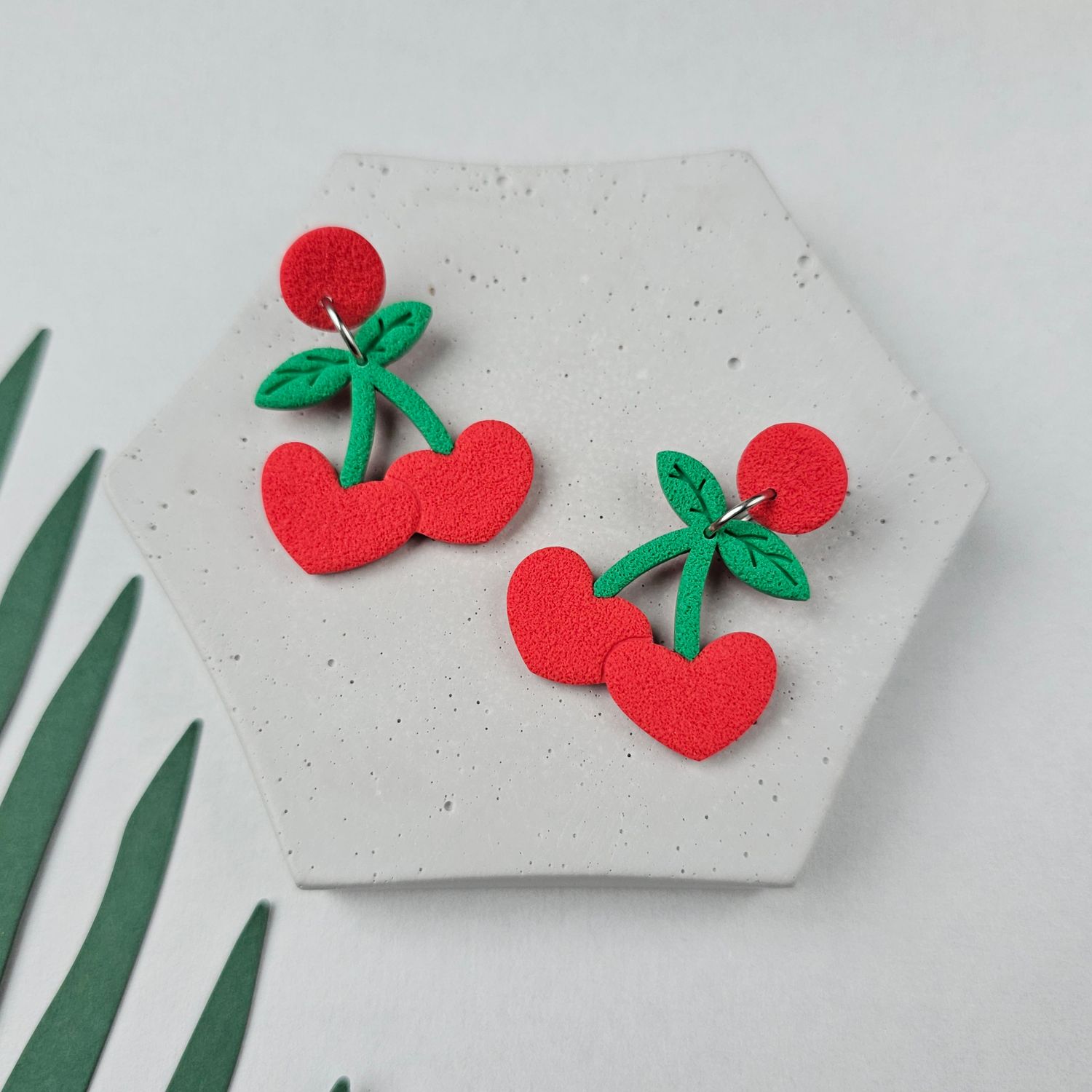 Heart Cherry Earrings