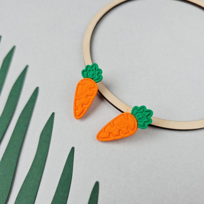 Carrot Stud Earrings
