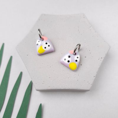 Small resin hoop earrings