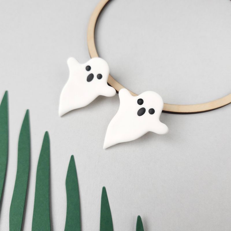 Big Ghosts Halloween Earrings