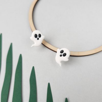 Small Ghosts Halloween Earrings