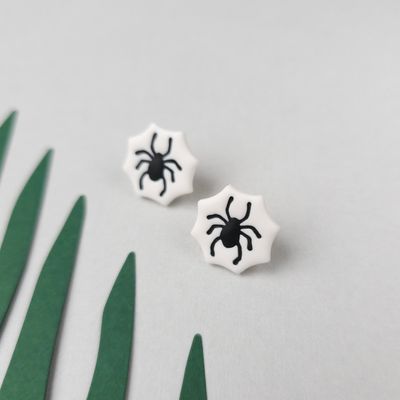 Small Spider Halloween Earrings