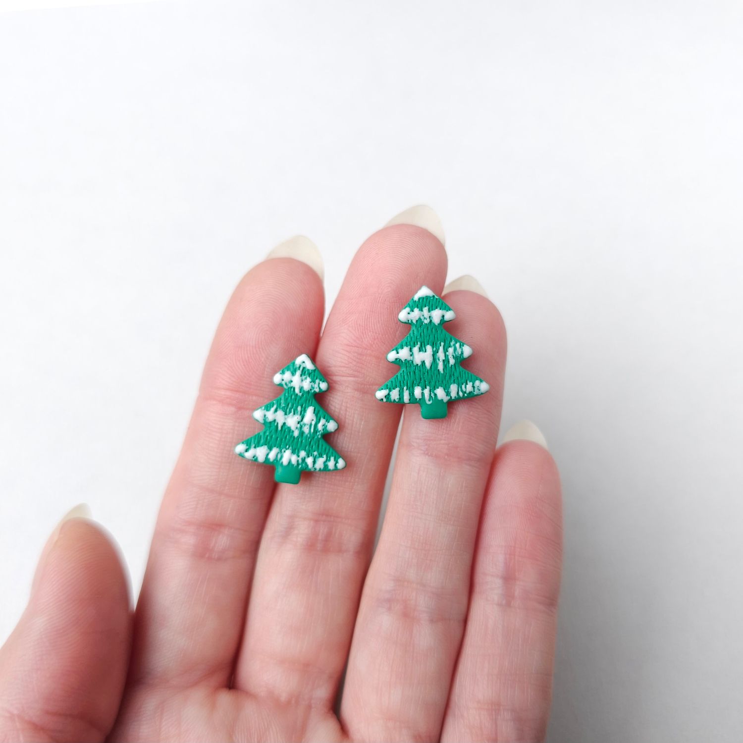 Small Christmas tree studs