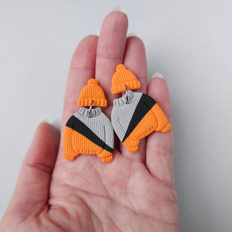 Geometric Jumper and Hat Studs