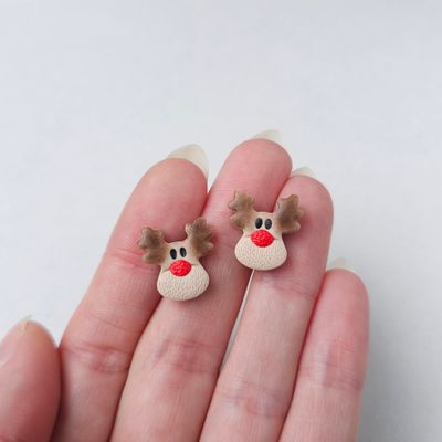 Small Reindeer Studs
