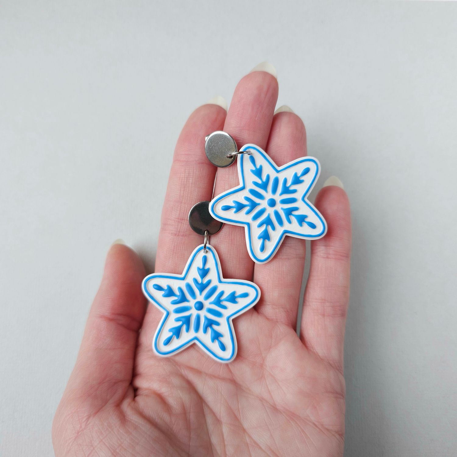 Star Snowflake Earrings