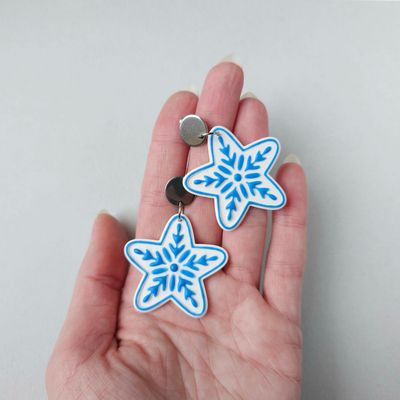 Star Snowflake Earrings