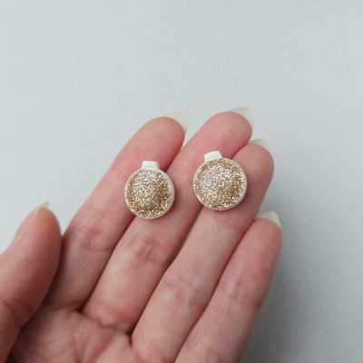 Gold Bauble Studs