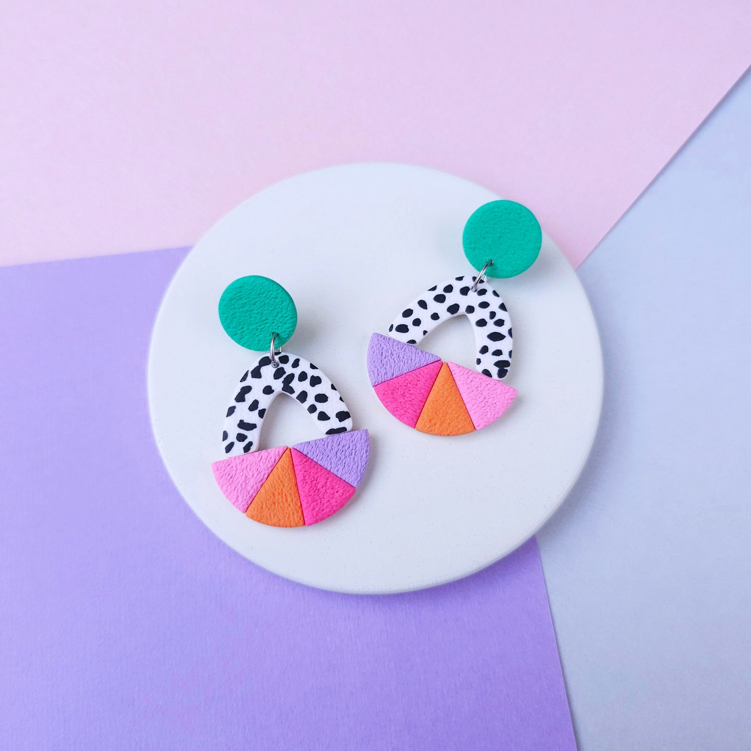 Fun Statement Polymer Clay Earrings