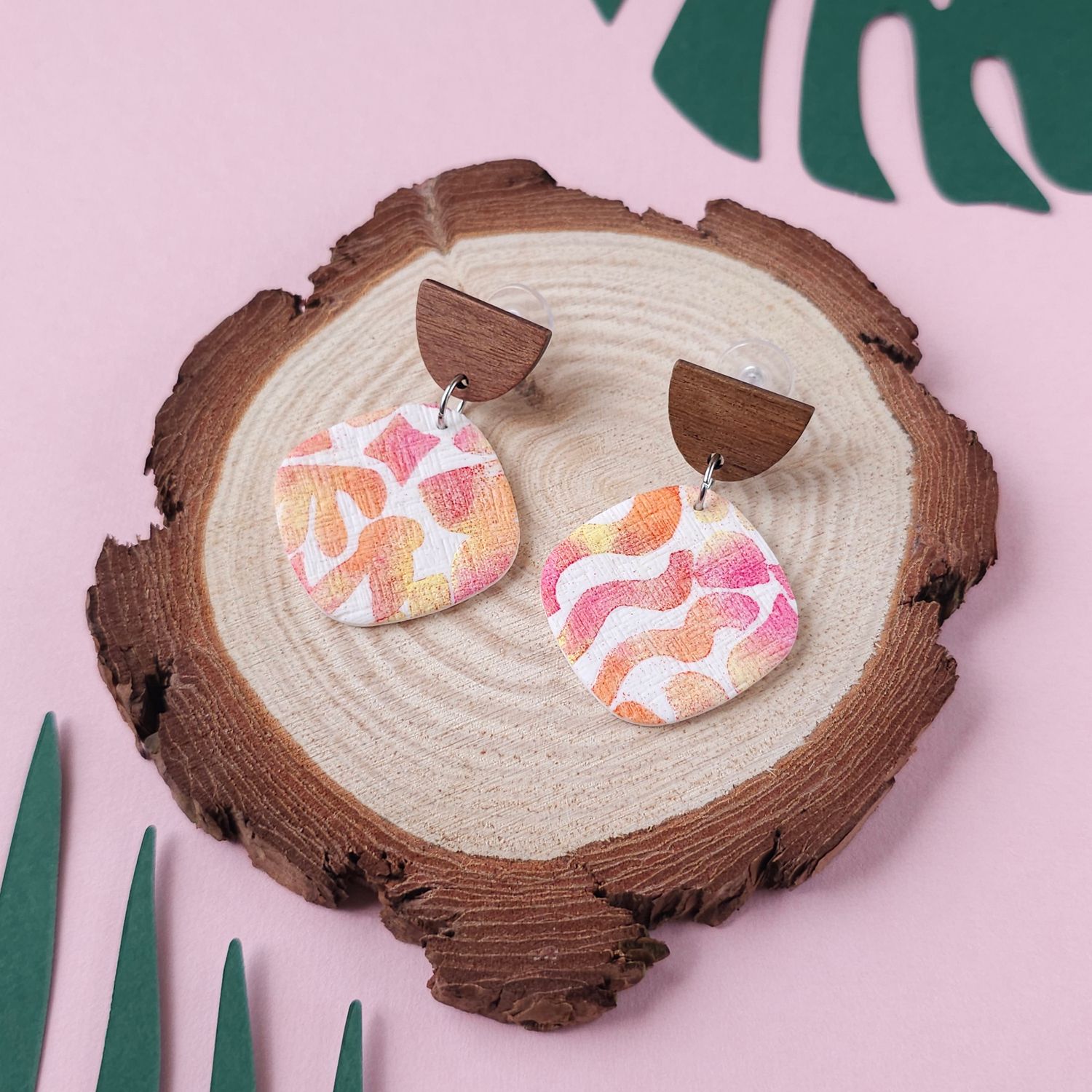 Abstract and Fun Polymer Clay Earrings