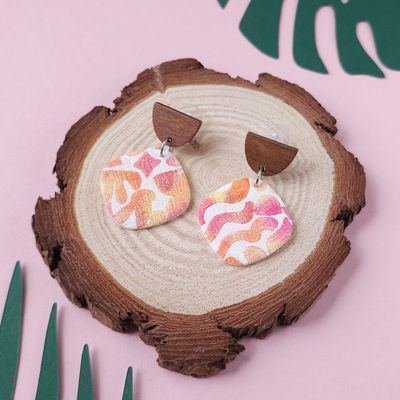 Abstract and Fun Polymer Clay Earrings
