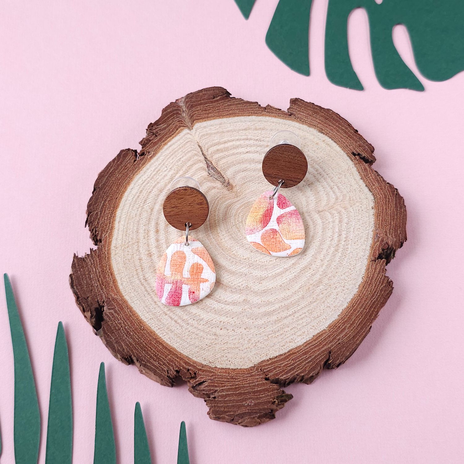 Summer Dangly Polymer Clay Earrings