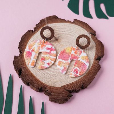 Abstract Statement Polymer Clay Earrings