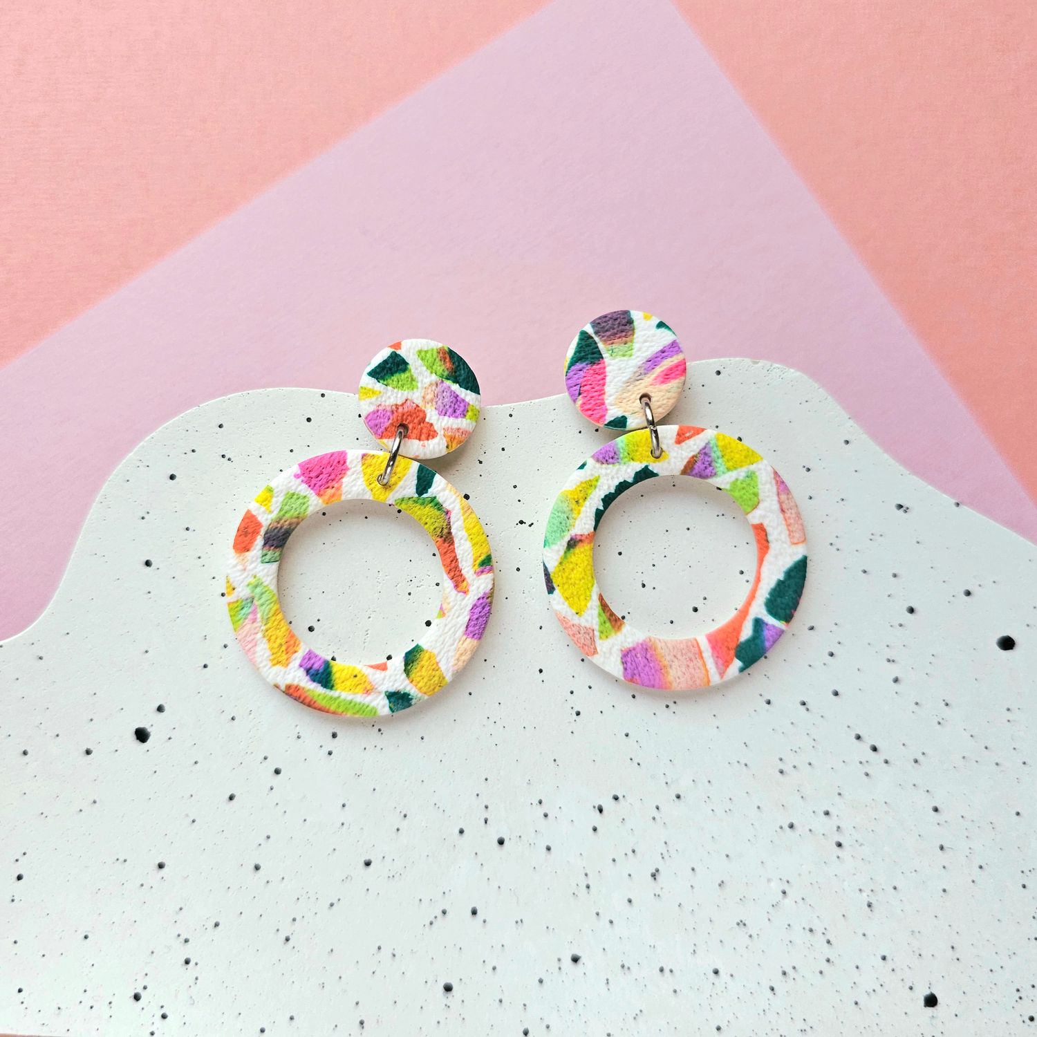 Large hoop earrings