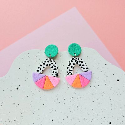 Fun Statement Polymer Clay Earrings