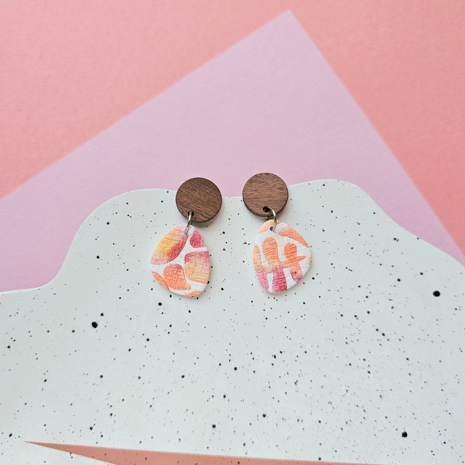 Summer Dangly Polymer Clay Earrings