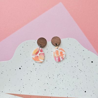 Summer Dangly Polymer Clay Earrings