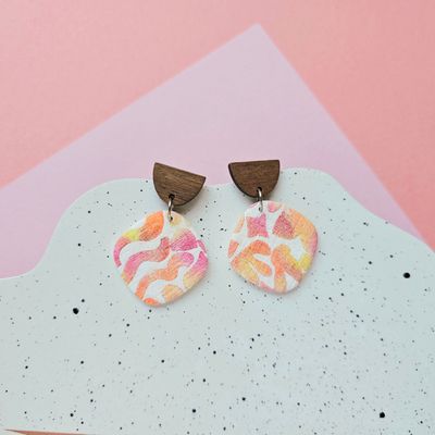 Abstract and Fun Polymer Clay Earrings