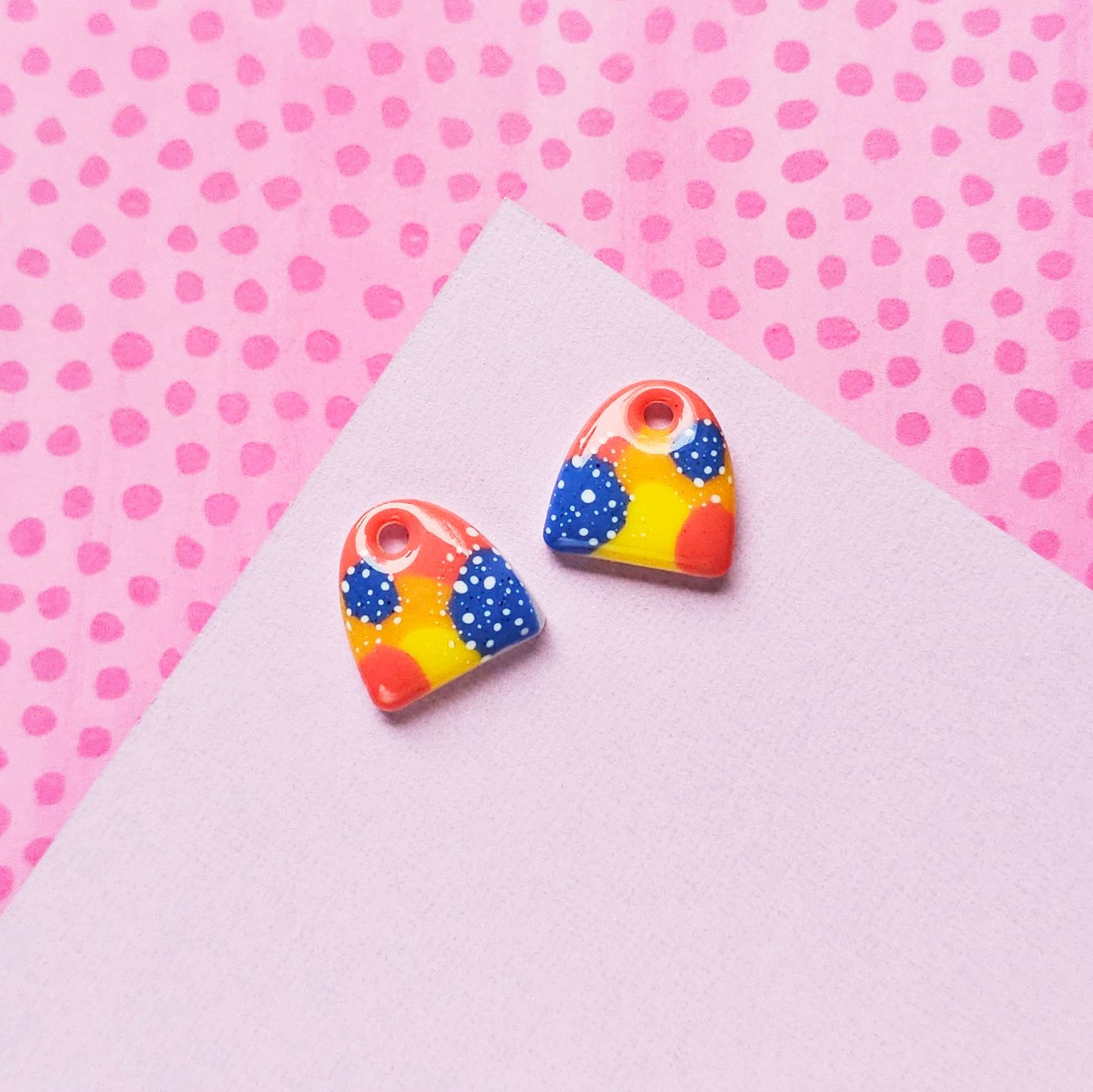 Colourful Charm Resin Earrings