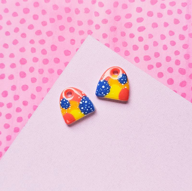 Colourful Charm Resin Earrings