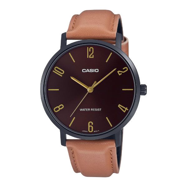 CASIO MEN MTP-VT01 leather