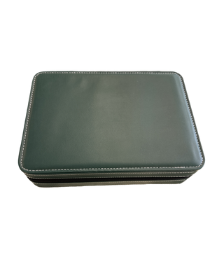 LEATHER BOX GREEN 10 PIECES