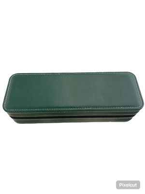 LEATHER BOX GREEN 6 PIECES