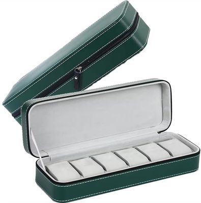 LEATHER BOX GREEN 6 PIECES