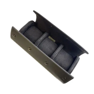 LEATHER BOX GRAY  3 PIECES