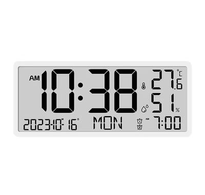 Wall Clock Digital large display  ( WHITE )