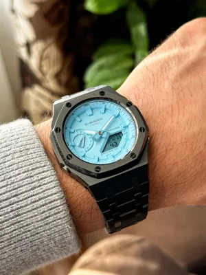 G-SHOCK CasiOak Full Black with Tiffany dial