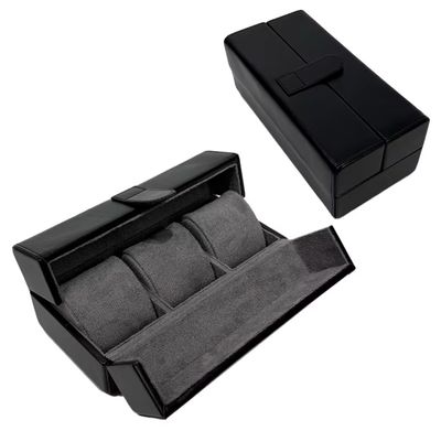LEATHER BOX BLACK 3 PIECES