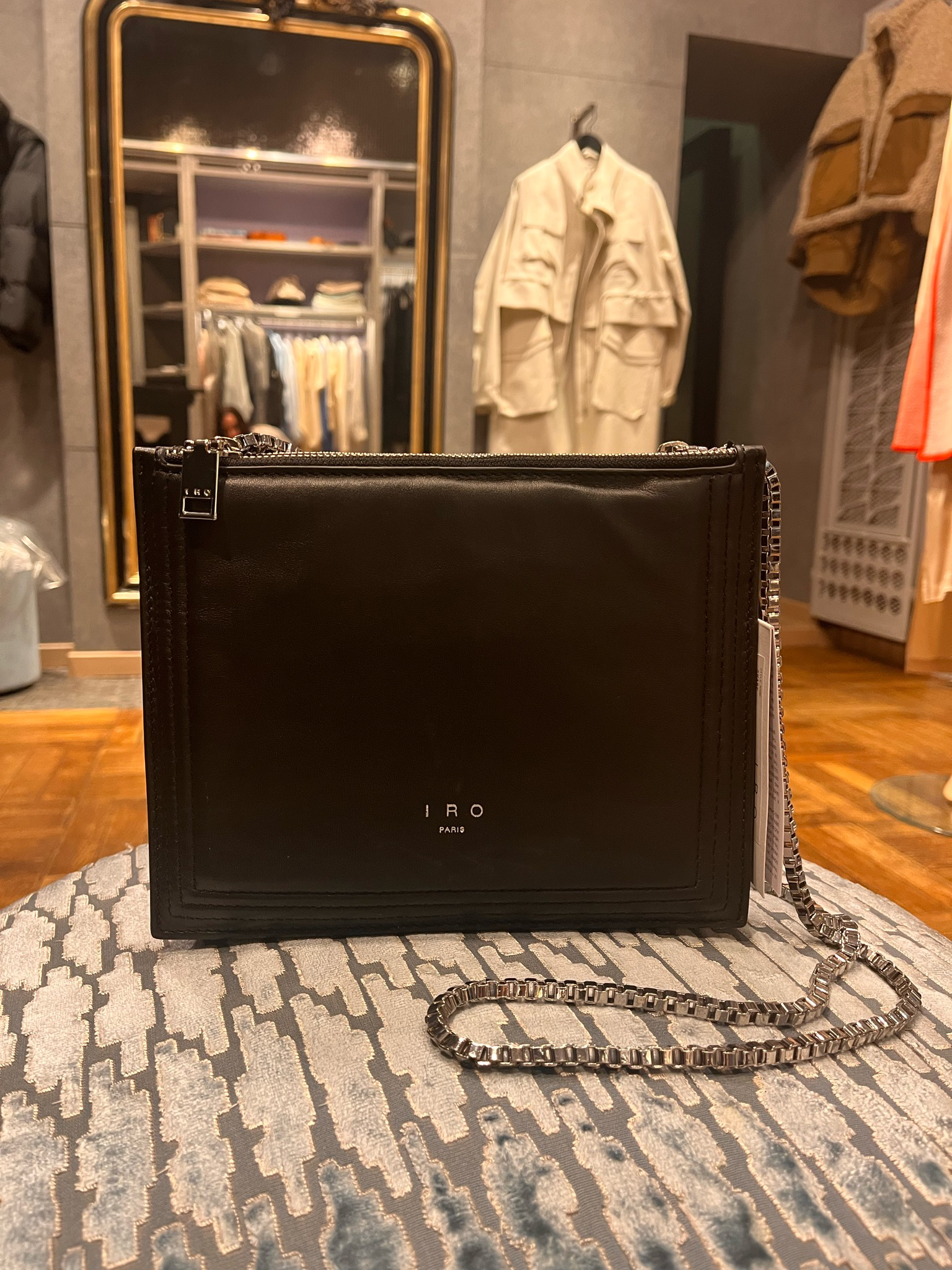 IRO PARIS Schoudertas Quilted Black