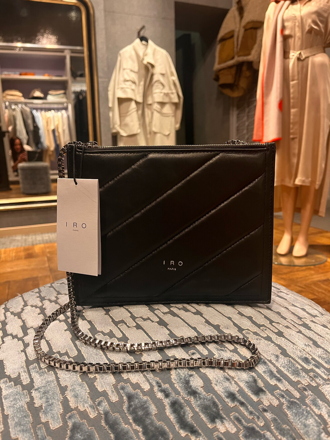 IRO PARIS Schoudertas Quilted Black