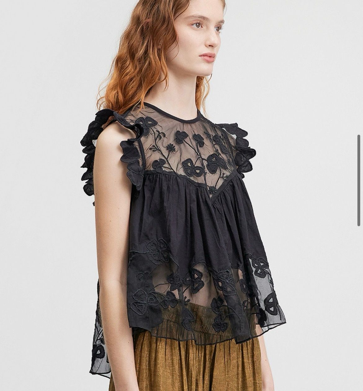 Mes Demoiselles blouse pepita