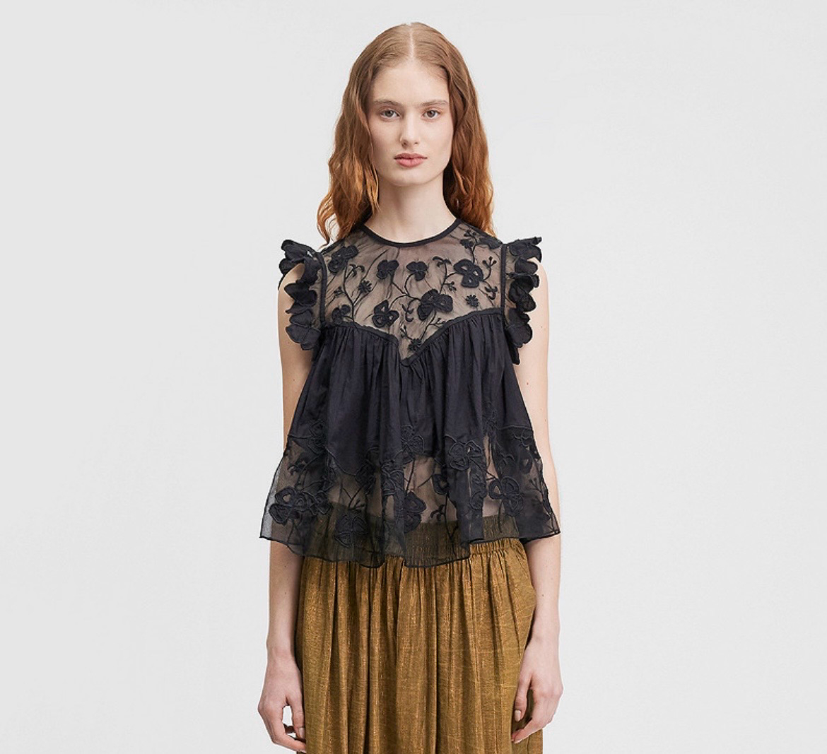 Mes Demoiselles blouse pepita