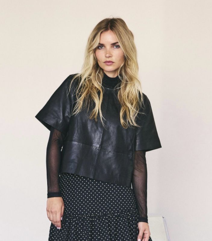 Co’Couture leather tee Phoebe 