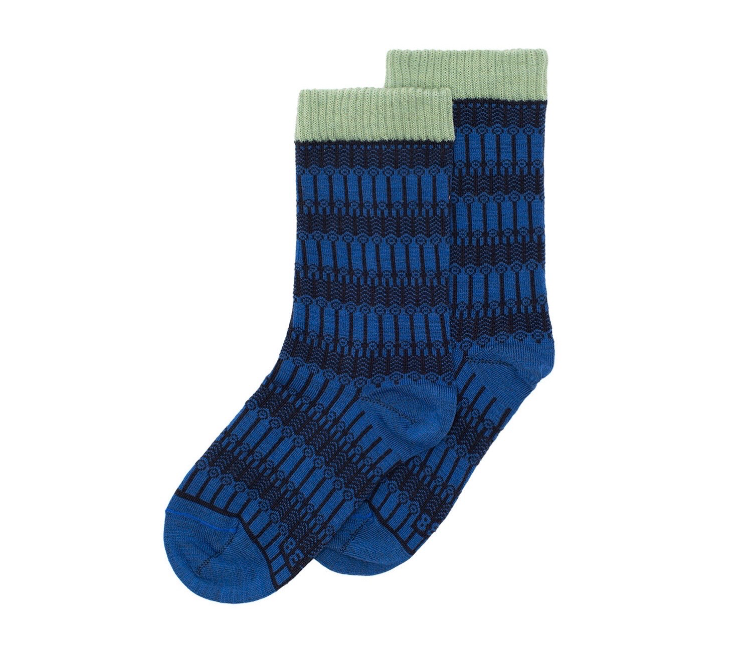 Wolvis Bauhaus Kobalt sokken