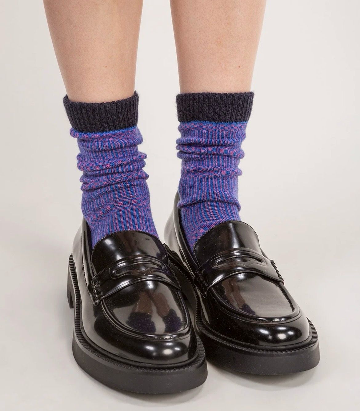 Wolvis socks Bauhaus Paars