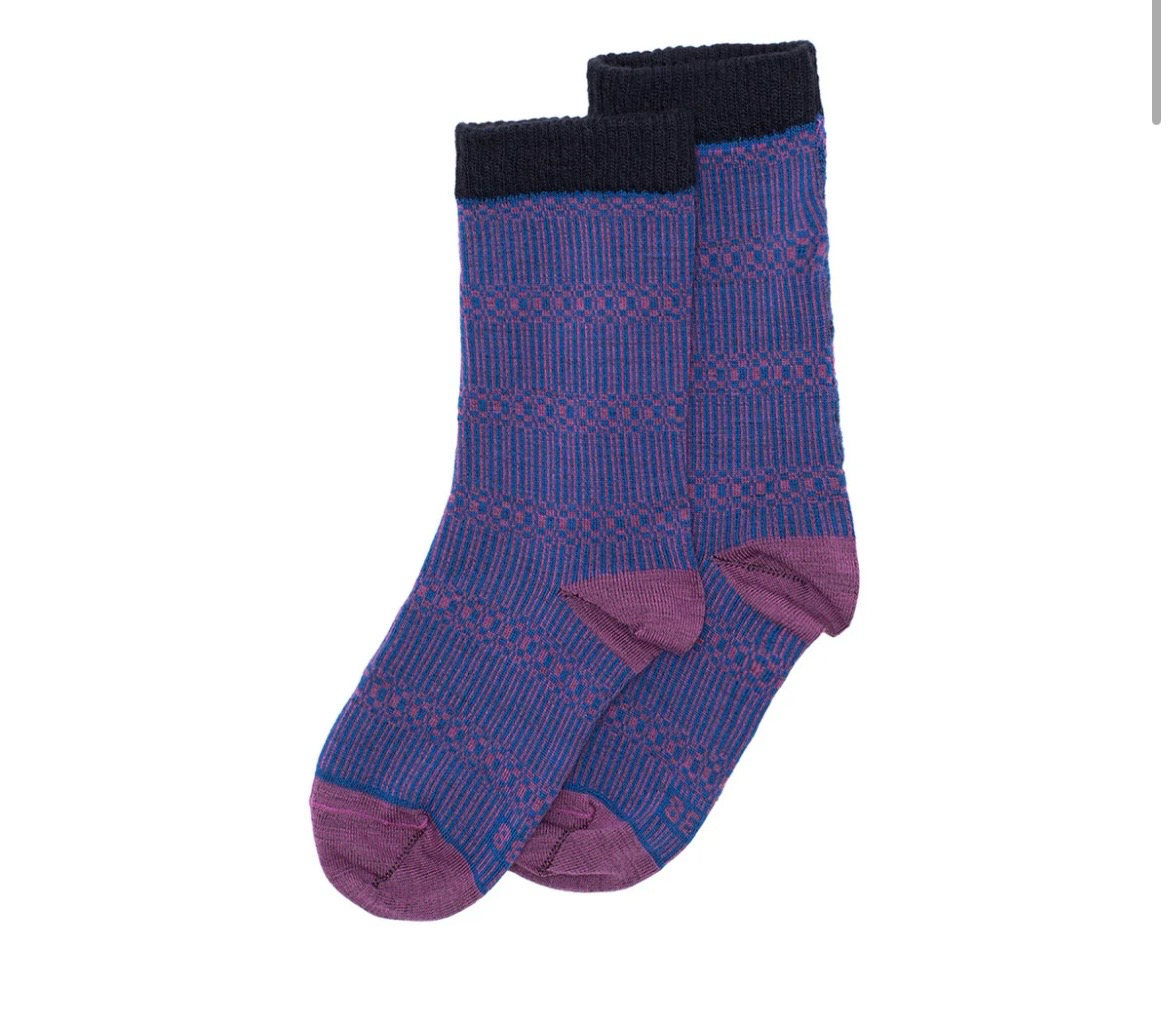 Wolvis sokken Bauhaus Paars