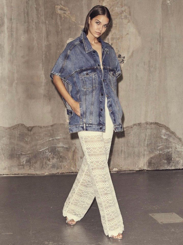 Co’Couture Denim poncho - Darin