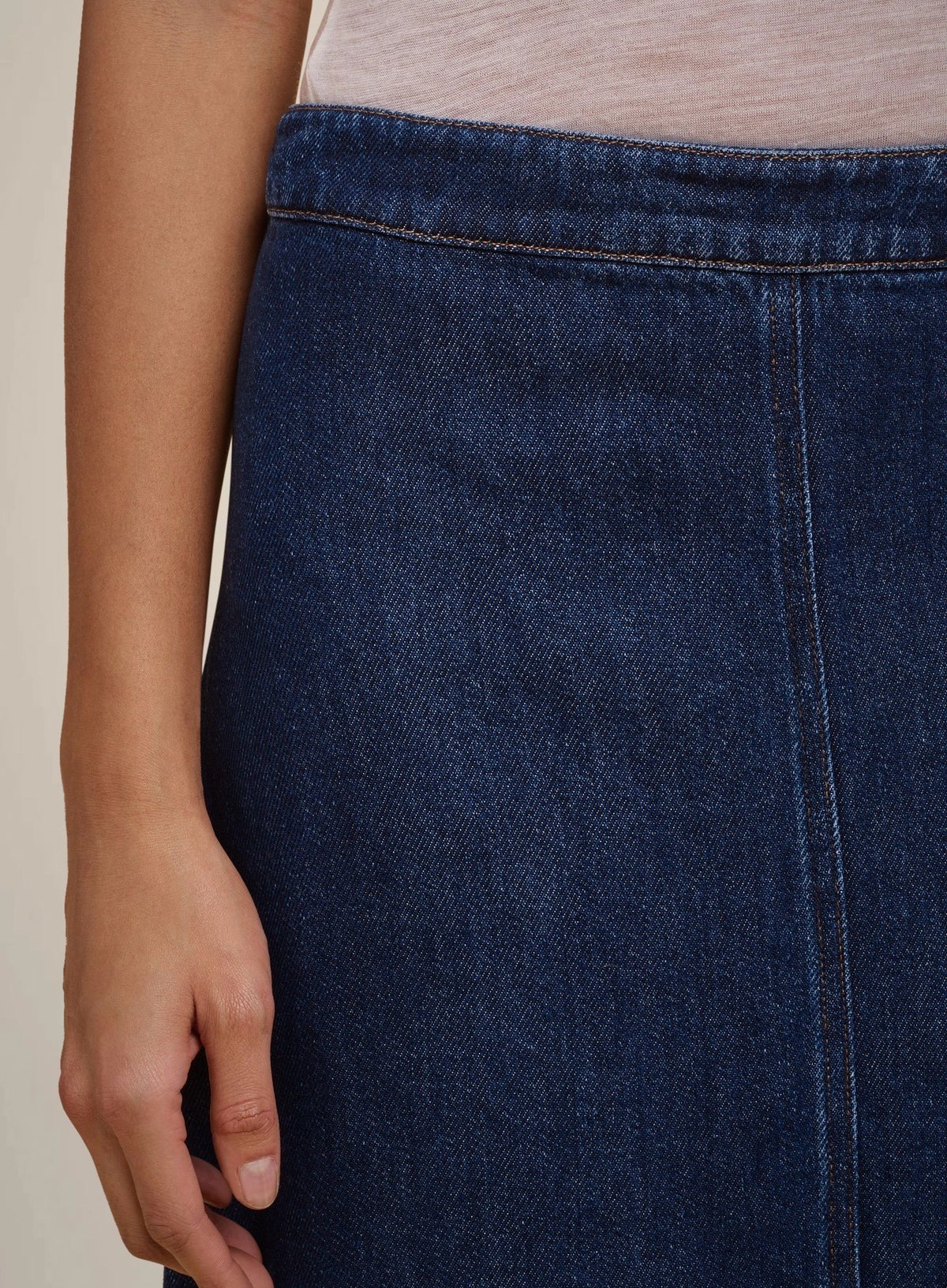 LIVIANA CONTI denim lange rok