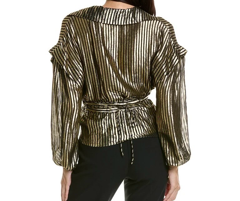 IRO black/gold blouse