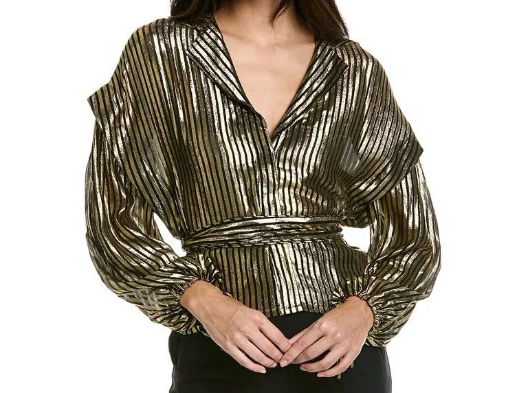 IRO black/gold blouse